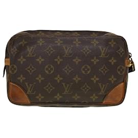 Autre Marque-LOUIS VUITTON Monogram Marly Dragonne GM Clutch Bag M51825 LV Auth 44498-Brown