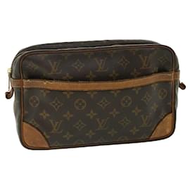 Autre Marque-Louis Vuitton Monogram Compiegne 28 Clutch Bag M51845 LV Auth rt068-Brown