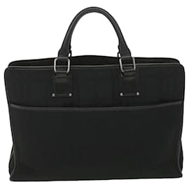 Burberry-BURBERRY Nova Check Business Bag Nylon Black Auth hk647-Black