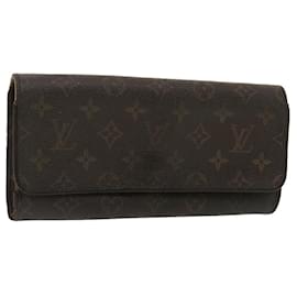Louis Vuitton-LOUIS VUITTON Monogram Pochette Twin GM Shoulder Bag M51852 LV Auth bs889-Brown