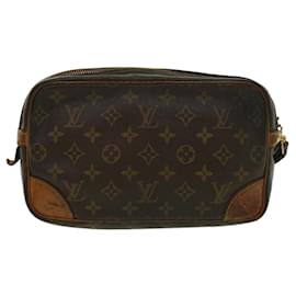 Autre Marque-LOUIS VUITTON Monogram Marly Dragonne GM Clutch Bag M51825 LV Auth 34254-Brown