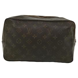 Autre Marque-Louis Vuitton Monogram Trousse Toilette 28 Clutch Bag M47522 LV Auth ar7949-Brown