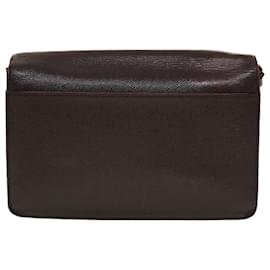 Autre Marque-LOUIS VUITTON Taiga Leather Selenga Clutch Bag Acajou M30786 LV Auth 45150-Brown
