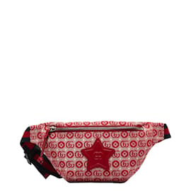 Gucci-GG Kids Canvas Star Belt Bag 502095-Red
