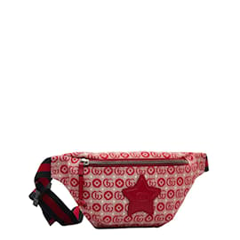 Gucci-Bolsa Cinto Estrela em Lona Infantil GG 502095-Vermelho