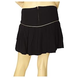 Isabel Marant-Isabel Marant Blue Pleated Bubble Hem Mini Length Skirt Back Zipper size 38, New-Blue