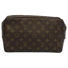 Louis Vuitton-Louis Vuitton Monogram Trousse Toilette 28 Clutch Bag M47522 LV Auth 53035-Monogram