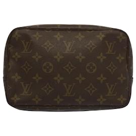 Louis Vuitton-Toilette Louis Vuitton Monogram Trousse 23 Bolso de mano M47524 LV Auth 53038-Monograma