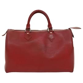 Louis Vuitton-Louis Vuitton Epi Speedy 30 Hand Bag Castilian Red M43007 LV Auth 52799-Other