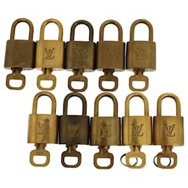 Louis Vuitton-Louis Vuitton padlock 10set Gold Tone LV Auth cl783-Other