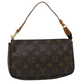 Louis Vuitton-LOUIS VUITTON Monogram Pochette Accessoires Pouch M51980 LV Auth 52602-Monogram