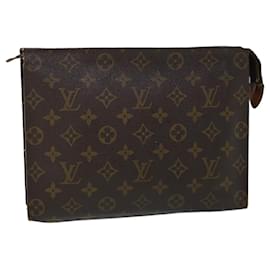 Louis Vuitton-Louis Vuitton Monogram Poche Toilette 26 Pouch M47542 LV Auth 53485-Monogram