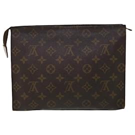 Louis Vuitton-Toilette Poche Monogram Louis Vuitton 26 Pochette M47542 Auth LV 53485-Monogramme