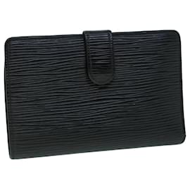 Louis Vuitton-LOUIS VUITTON Epi Portefeuille Viennois Bifold Wallet Black M63242 LV Auth 54074-Black