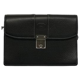 Burberry-BURBERRY Pochette Pelle Nera Auth ep1686-Nero