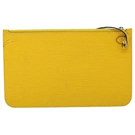 Louis Vuitton-LOUIS VUITTON Epi Neverfull MM Pouch Pouch Yellow Mimosa LV Auth 53875-Other,Yellow
