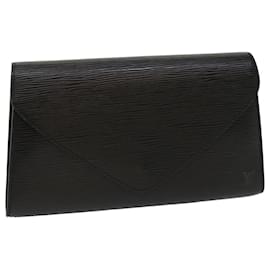 Louis Vuitton-LOUIS VUITTON Epi Art Deco Clutch Bag Black M52632 LV Auth ep1655-Black
