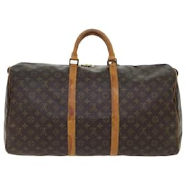 Louis Vuitton-Louis Vuitton-Monogramm Keepall 55 Boston Bag M.41424 LV Auth 53020-Monogramm