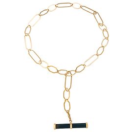 Collana di pomellato, "Victoria", Oro rosa, Jet. Altro