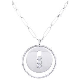 Sautoir Messika 'Move Lucky' diamanti e oro bianco Altro