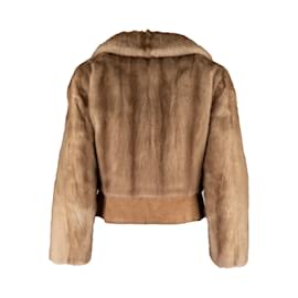 Autre Marque-Jacke aus exotischem Pelz der Collection Privée-Braun