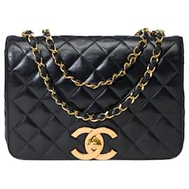 Chanel-Sac Chanel Timeless/Cuero Negro Clásico - 101443-Negro