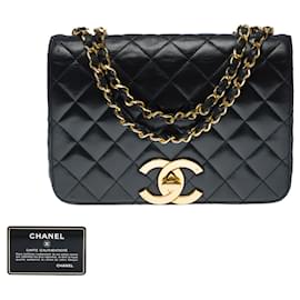 Chanel-Sac CHANEL Timeless/Classique en Cuir Noir - 101443-Noir