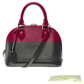 Louis Vuitton-LOUIS VUITTON Alma BB bag in Purple Leather - 101468-Purple