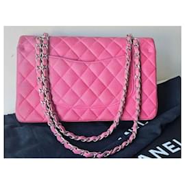 Chanel-Chanel timeless caviar bag.-Pink