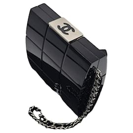 Chanel-chanel clutch bag-Black,Silvery
