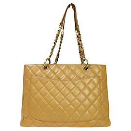 Chanel-Chanel GST (Grand shopping Tote)-Beige