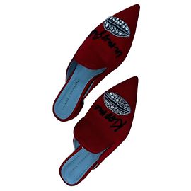 Chiara Ferragni Penelope Mules Red Red