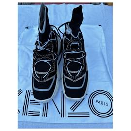 Kenzo-Sneaker K Sock Slip on-Noir