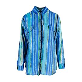 Gianni Versace-Camisa estampada de Gianni Versace-Multicolor