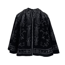 Autre Marque Collection Privée Embroidered Cape Black