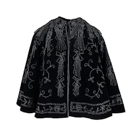 Autre Marque-Collection Privée Embroidered Cape-Black