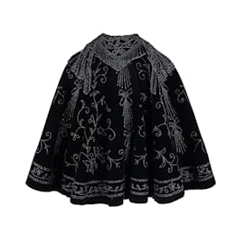 Autre Marque-Collection Privée Embroidered Cape-Black