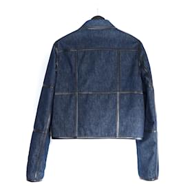 Hermès-HERMES  Jackets T.fr 38 Denim - Jeans-Navy blue