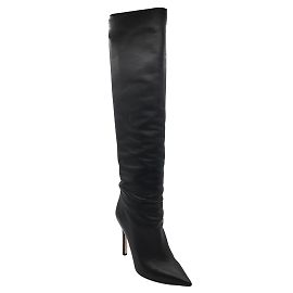 Ícone de couro napa preto Tabitha Simmons 105 Botas de cano alto Preto