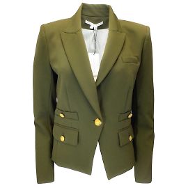 Veronica Beard Isle Army Roya Dickey Jacket Green