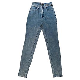 Vaqueros Slim Versace Azules de Algodón Talla 34 Azul