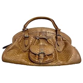 Dior My Dior Python Bag Camel Silver hardware Camel