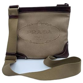 Prada Messenger Brown Olive green