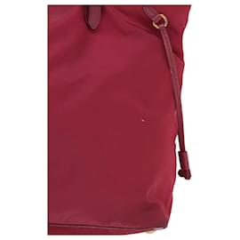 Prada-PRADA Tote Bag Nylon Pink Auth 46322-Pink