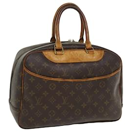 Louis Vuitton-Bolso de mano Deauville con monograma M de LOUIS VUITTON47270 LV Auth ac1775-Castaño