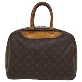 Louis Vuitton-Bolso de mano Deauville con monograma M de LOUIS VUITTON47270 LV Auth ac1775-Castaño
