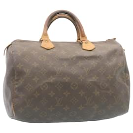 Autre Marque-Louis Vuitton Monogram Speedy 30 Hand Bag M41526 LV Auth hs363-Brown