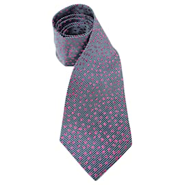 Charvet-Blue Pink Strip Tie-Other