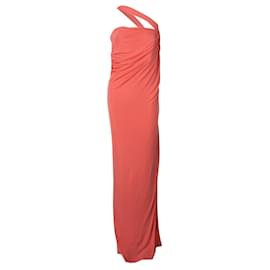 Halston Heritage-Toga Bandeau Maxi Dress -Pink