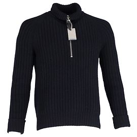 Pull en maille Tom Ford demi-zippé en cachemire bleu marine Bleu